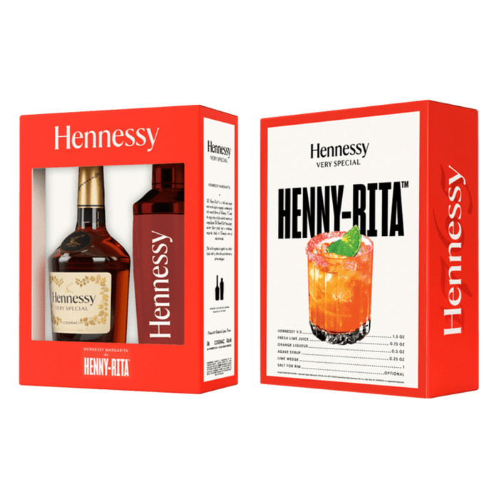 Cognac Hennessy VS Coffret Henny-Rita avec shaker – 70cl Cognac Hennessy VS Coffret Henny-Rita avec shaker – 70cl