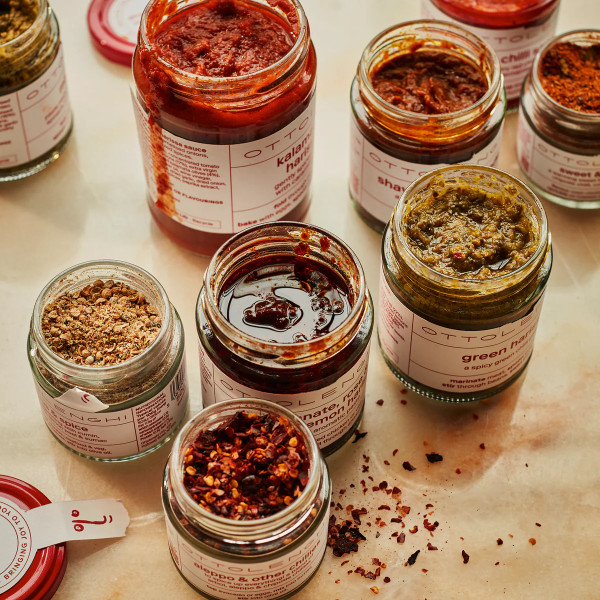 Pomegranate, Rose and Preserved Lemon Harissa 170g - Ottolenghi Pomegranate, Rose and Preserved Lemon Harissa 170g - Ottolenghi