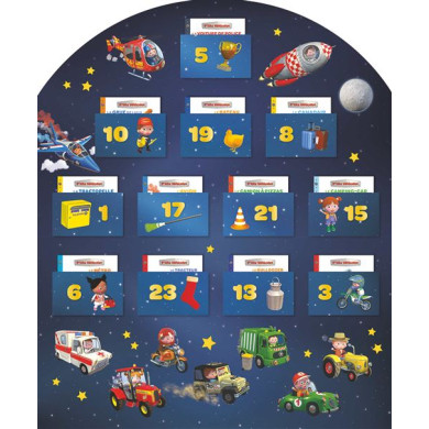 P'tits véhicules : Mon calendrier de l'avent : 24 histoires pour attendre Noël