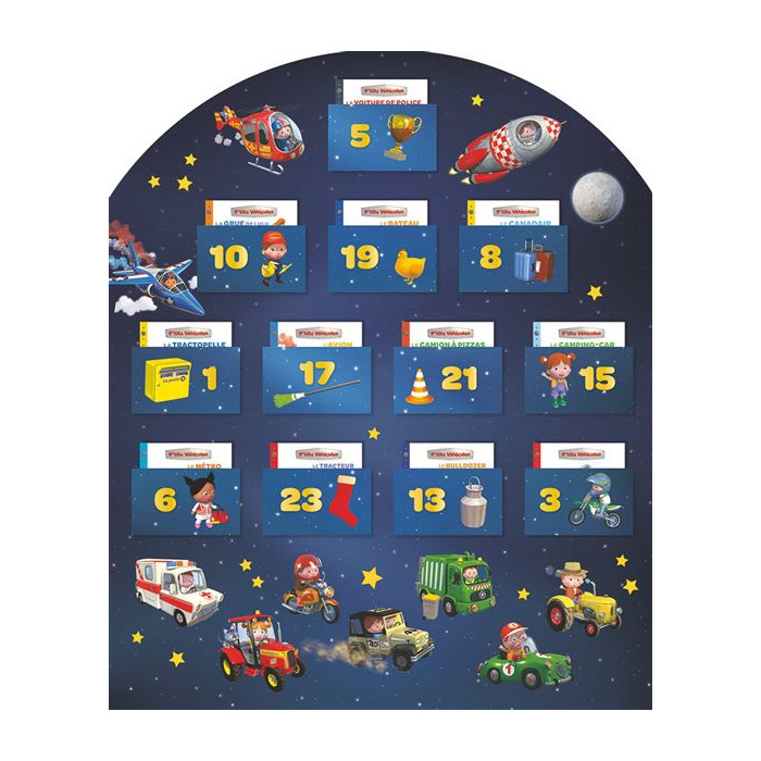 P'tits véhicules : Mon calendrier de l'avent : 24 histoires pour attendre Noël