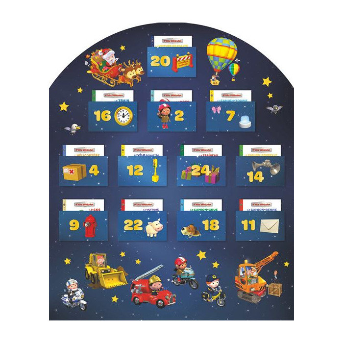 P'tits véhicules : Mon calendrier de l'avent : 24 histoires pour attendre Noël
