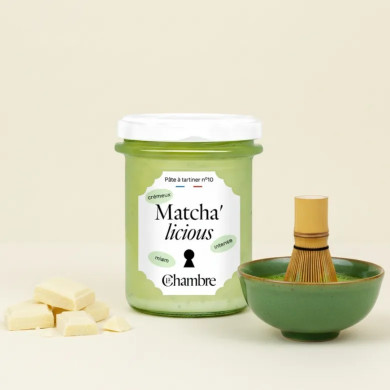 Matcha'licious – Pâte à Tartiner Chocolat Blanc & Matcha - 200g