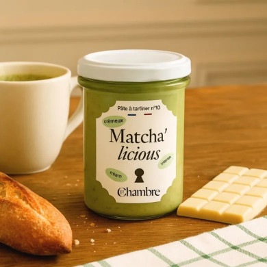 Matcha'licious – Pâte à Tartiner Chocolat Blanc & Matcha - 200g