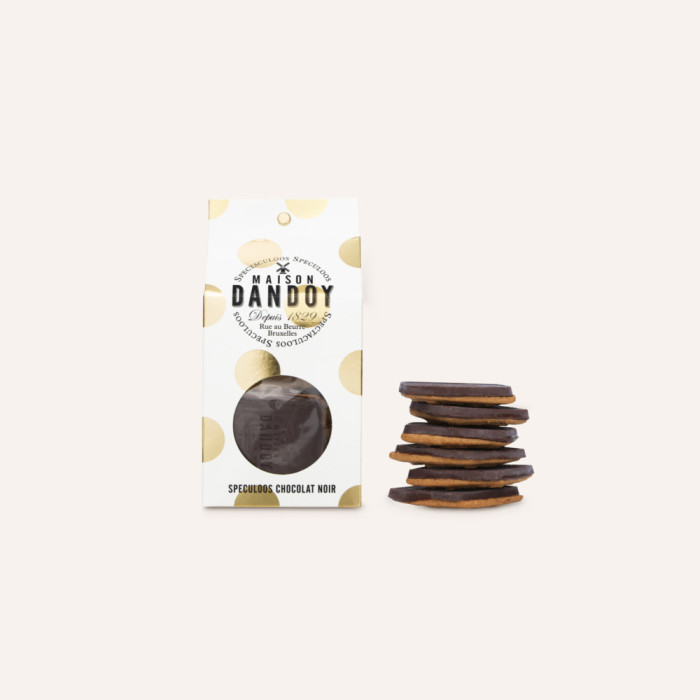 Spéculoos enrobés de chocolat noir 140g
