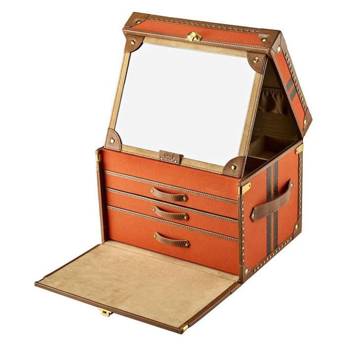 Ida Trunk Jewellery Box Orange