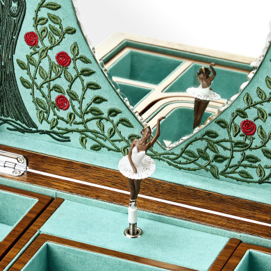 Ballet Musical Jewellery Box – Sleeping Beauty Walnut Wood