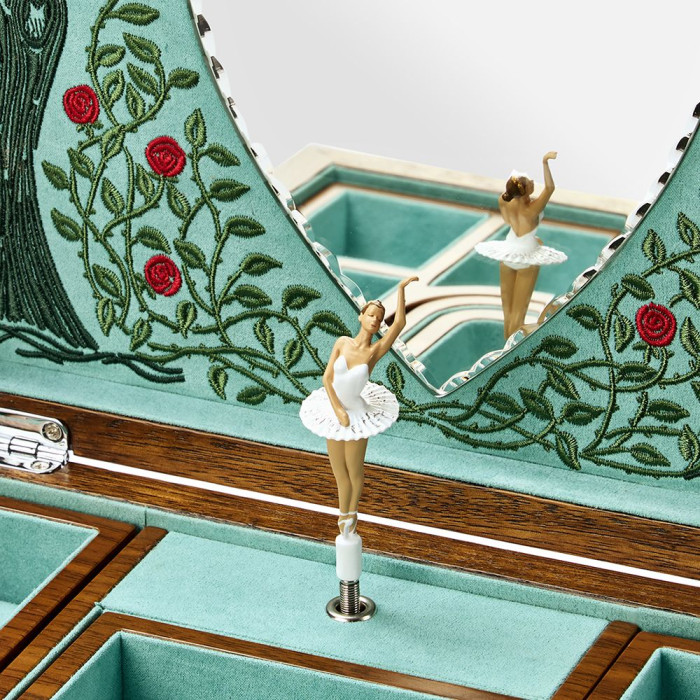 Ballet Musical Jewellery Box – Sleeping Beauty Walnut Wood