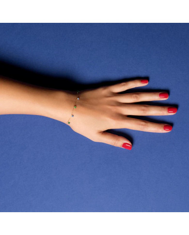 Bracelet Rio Saphirs bleus et Tsavorites 0,90 carat