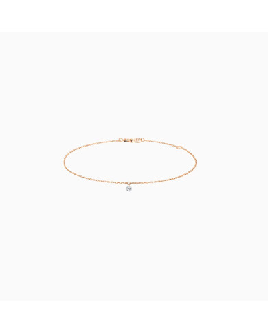 Bracelet Diamant en Or Rose 0,07 carat