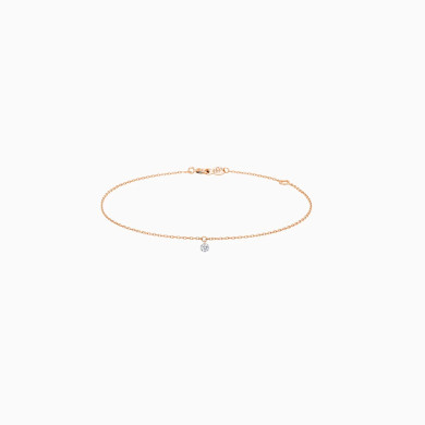 Bracelet Diamant en Or Rose 0,07 carat