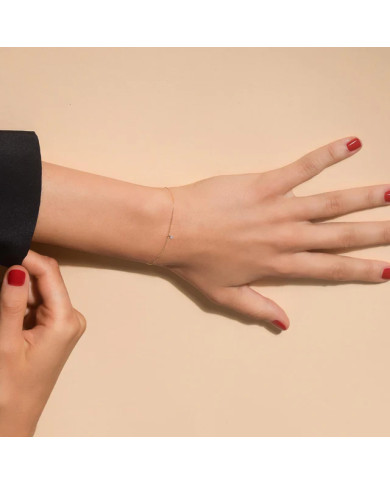 Bracelet Diamant en Or Rose 0,07 carat