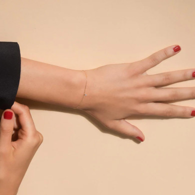 Bracelet Diamant en Or Rose 0,07 carat