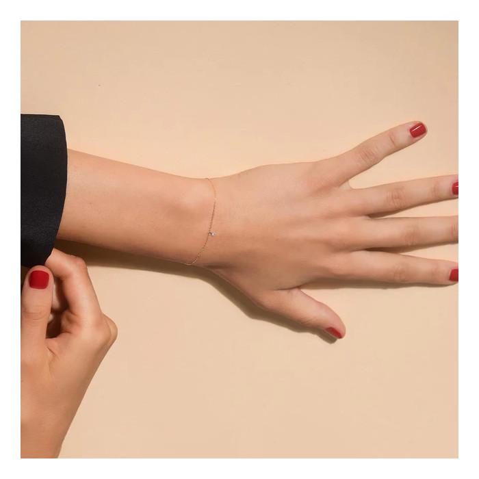Bracelet Diamant en Or Rose 0,07 carat