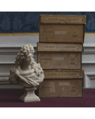 Buste Louis XIV Pierre - Trudon