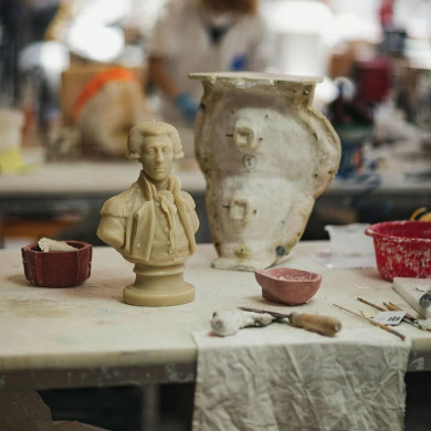 Buste Lafayette Pierre - Trudon