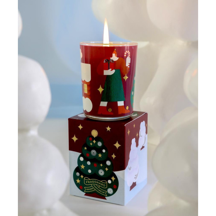 Bougie en étui 200g - Pot en verre décoré - Cette Nuit Là