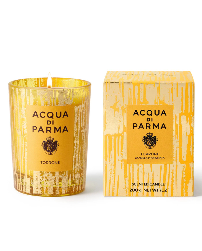 Bougie Parfumée Aqua Di Parma - Acajou - Verre De Murano - Blanc/Noir