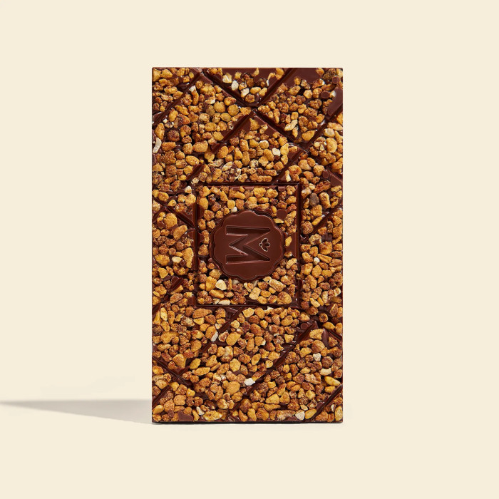 Tablette de chocolat noir 65% à la cannelle caramélisée et aux noix de cajou – Édition de Noël