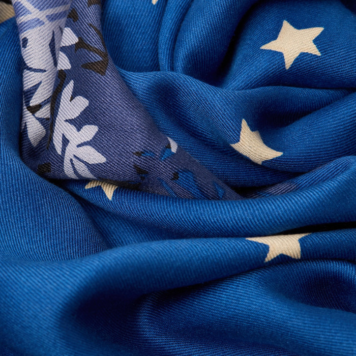 Carré en Soie 100 - J'Aime Paris - Bleu - Inoui Éditions