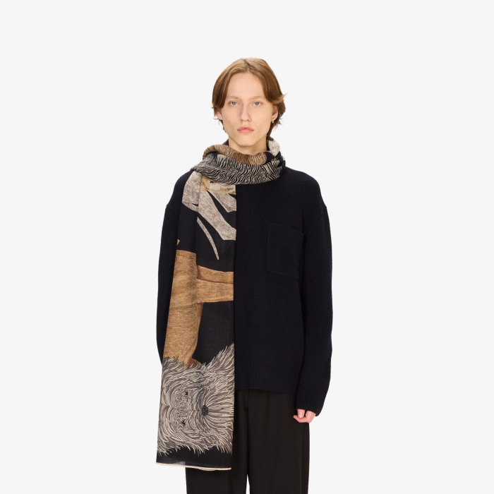 Écharpe 100 - Toutou - Noir - Inoui Éditions