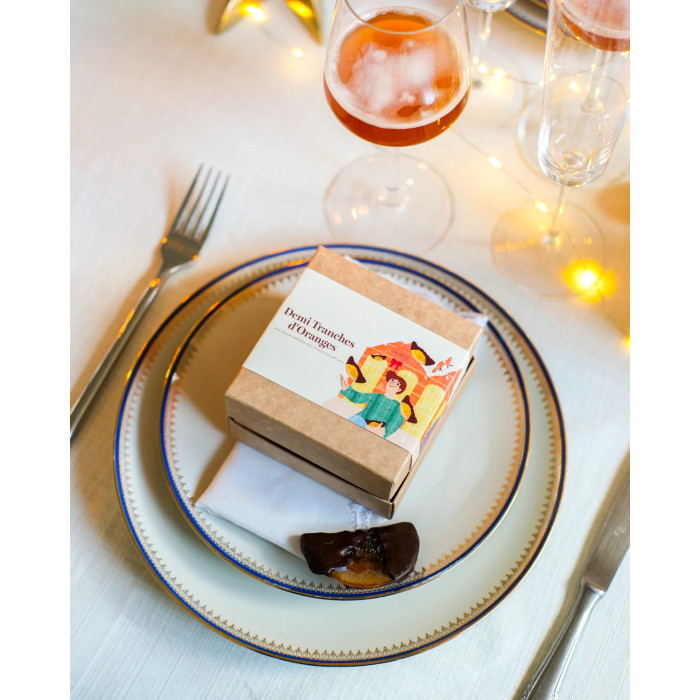 Demi-tranches d'Orange confites enrobées de chocolat noir - Encuentro