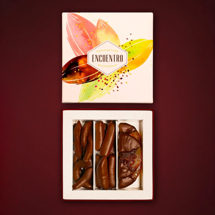 Coffret fruits secs enrobés de chocolat - Encuentro