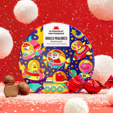 Coffret 9 boules pralinées 113g - Le Chocolat des Français