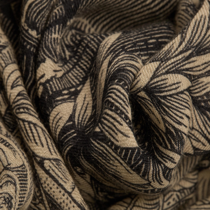 Écharpe en Laine 100 - Piranesi - Noir - Inoui Éditions