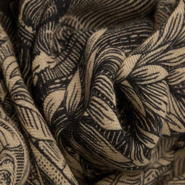 Écharpe en Laine 100 - Piranesi - Noir - Inoui Éditions