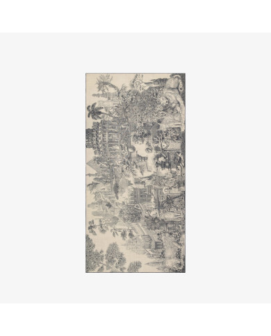 Écharpe en Laine 100 - Piranesi - Noir - Inoui Éditions