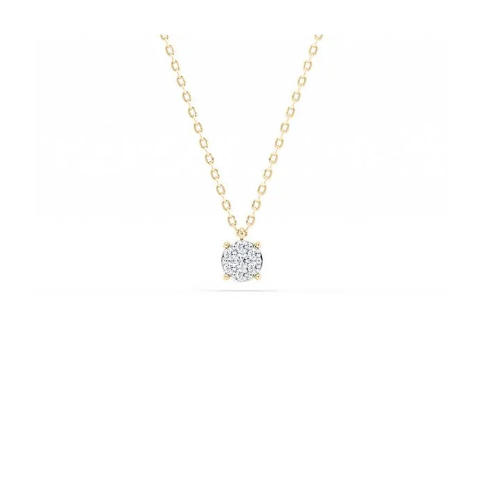 Collier en or jaune avec diamants