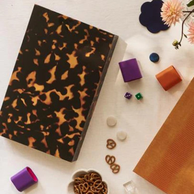 Backgammon écaille rose et vert - Addison Ross