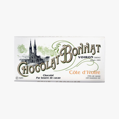 Chocolat Noir Côte d'Ivoire 100g - Bonnat
