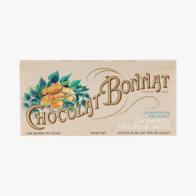 Chocolat Lait cacahuètes 100g - Bonnat