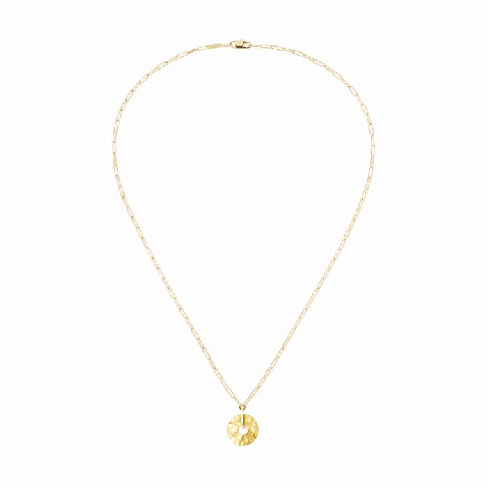 Collier Pi 14mm or jaune