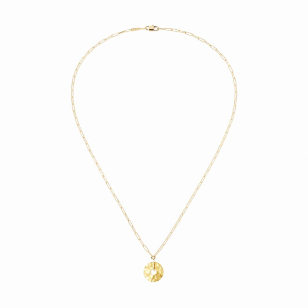 Collier Pi 14mm or jaune