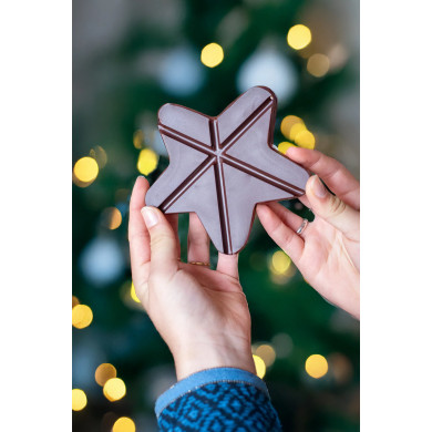 Étoile d'Espagne - Chocolat noir 70% cœur amandes d'Espagne