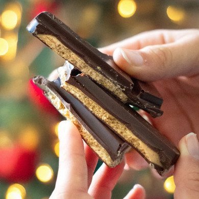 Étoile d'Italie - Chocolat noir 70% cœur noisettes du Piémont