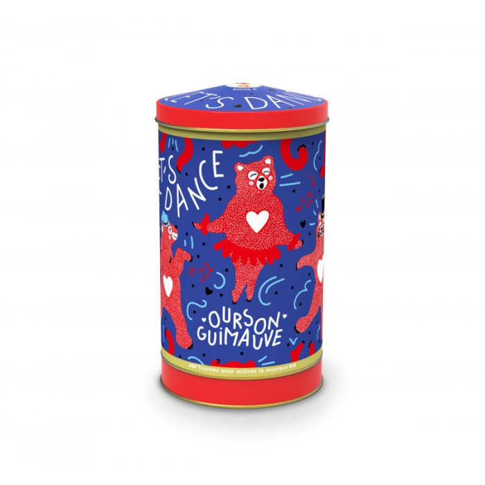 Ourson guimauve boite à musique - Let's Dance, 180g