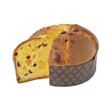 Panettone aux poires et au chocolat Poires semi-confites et pépites de chocolat