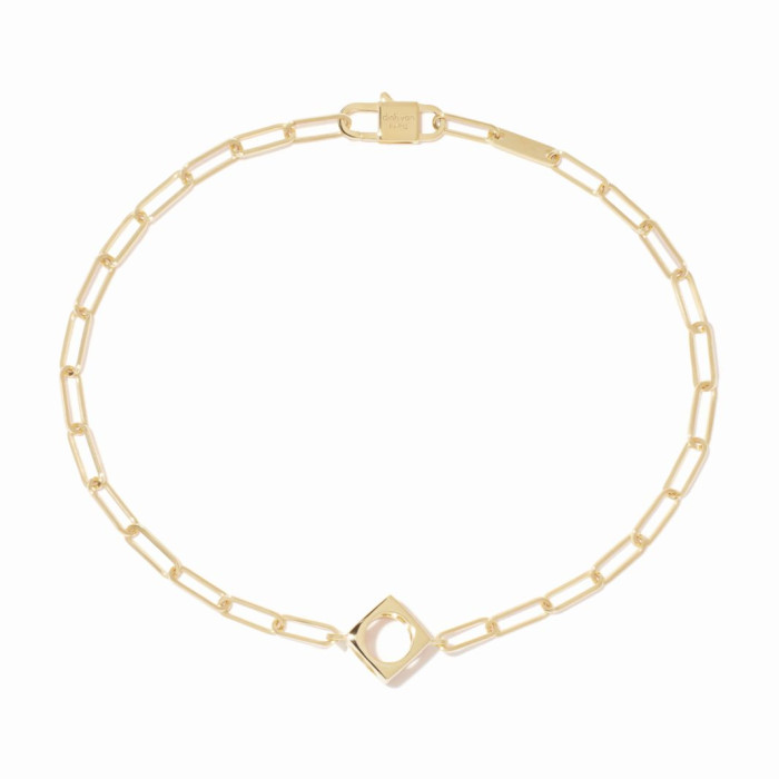 Bracelet sur chaîne Le Pavé petit modèle