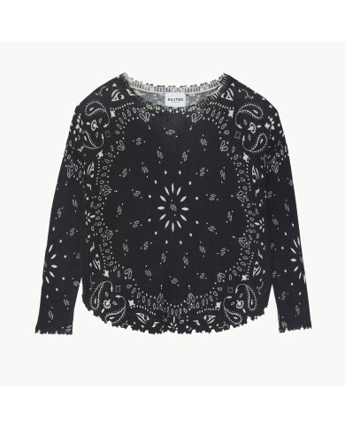 Pull cachemire col rond liquette Mela Bandana