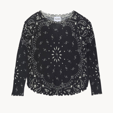 Pull cachemire col rond liquette Mela Bandana