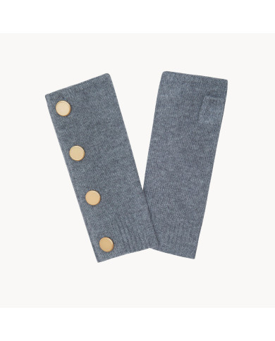 Mitaines Salen cachemire avec boutons, 4 fils