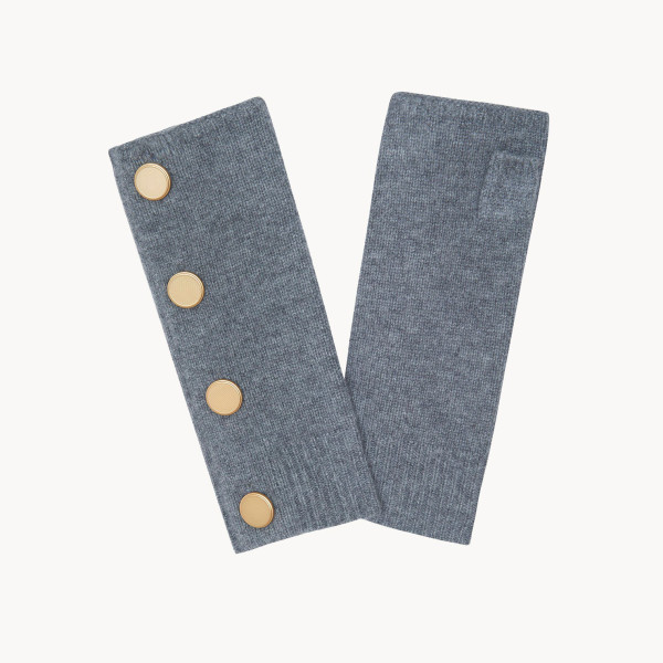 Mitaines Salen cachemire avec boutons, 4 fils