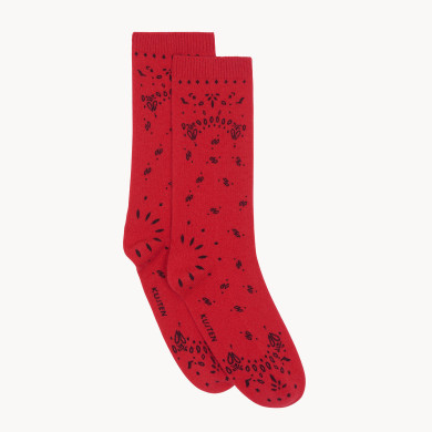 Chaussettes Sig Bandana cachemire rouge flag