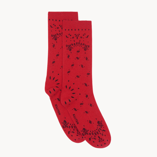 Chaussettes Sig Bandana cachemire rouge flag