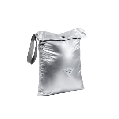 Capuche réversible déperlante - Argenté et bleu - Taille 1