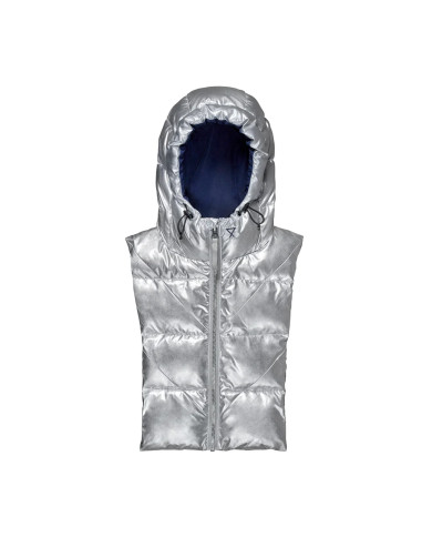 Capuche réversible déperlante - Argenté et bleu - Taille 1