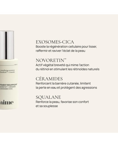 Le traitement resurfaçant - Aime